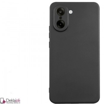 Silikoninis ploniausias dėklas su kameros apsauga - juodas (Oneplus Nord Ce5)